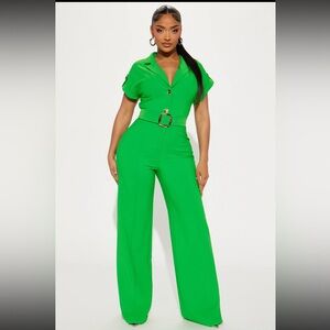 “Fall For You” Jumpsuit - Green